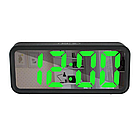 Електронний годинник, дзеркальний з будильником і термометром, DT 6508 / Настільний годинник / Годинник з підсвічуванням, фото 2
