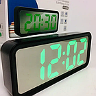 Електронний годинник, дзеркальний з будильником і термометром, DT 6508 / Настільний годинник / Годинник з підсвічуванням, фото 9