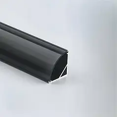 Комплект профіль кутовий алюмінієвий анод.LT-601-3-Bl+ розсіювач 16*16мм 51121