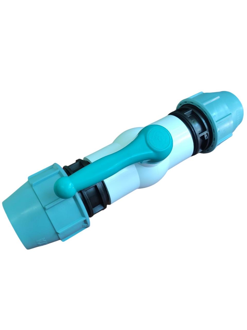 Кран кульовий D63 ЗЗ 63х63 повнопрохідний, фото 1