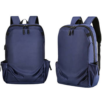 Рюкзак міський на 20 л (45х30х14см) 929, з USB-портом, Синій / Повсякденний чоловічий рюкзак для ноутбука