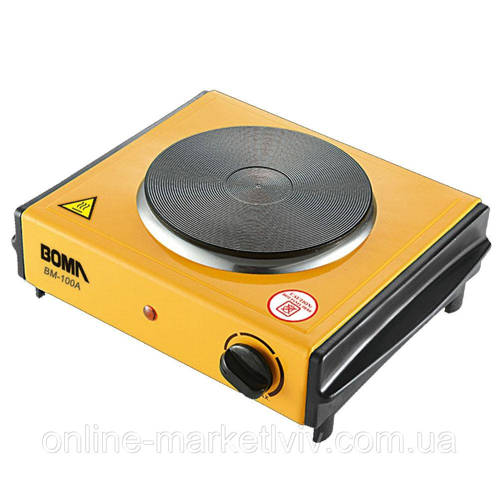 Плита електрична 1000W, на одну конфорку Boma BM-100A / Настільна електроплита / Конфорка-диск - фото 1 - id-p2746811463