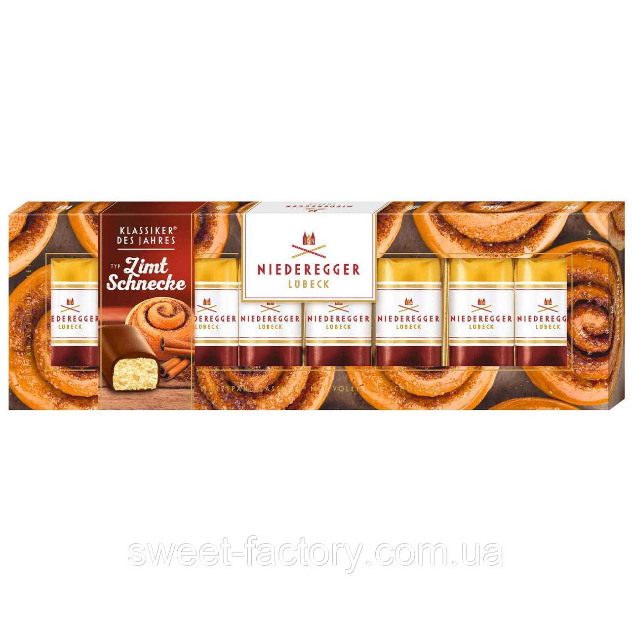 Марципанові цукерки Niederegger Klassiker Zimt Schnecke 100g, фото 1
