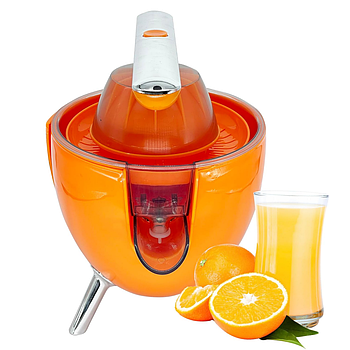 Соковитискач від мережі CITRUS PRESS LY-473, Помаранчевий / Електрична соковижималка для цитрусових / Сокодавка