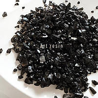 Крихта скла «Чорний онікс», фракція мала, 1-3 мм. Тоноване. Уп. 100 г