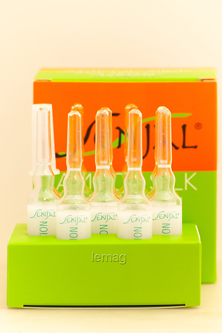 Kleral Senjal Ampol Silk Двофазні ампули для відновлення волосся, 10 x 8 мл, фото 1