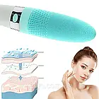 Електрична щітка для тіла MA-42, Бірюзовий / Масажна силіконова щітка для ванної, фото 2