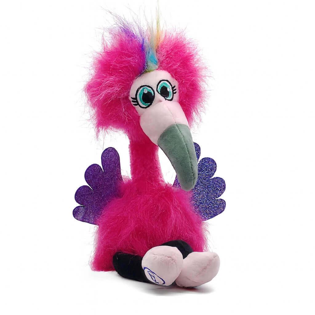 Інтерактивний Фламінго «Flossi» - іграшка-повторюшка, мелодії, 30 см, з шевелюрою M2021-1, фото 1