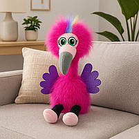 Інтерактивний Фламінго «Flossi» - іграшка-повторюшка, мелодії, 30 см, з шевелюрою M2021-1, фото 5