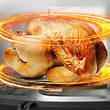 Аерофритюрниця сенсорна з 2 тенами Hoffmans HM-791 аерогриль 8л з таймером та знімною чашею для дому 2000W, фото 4