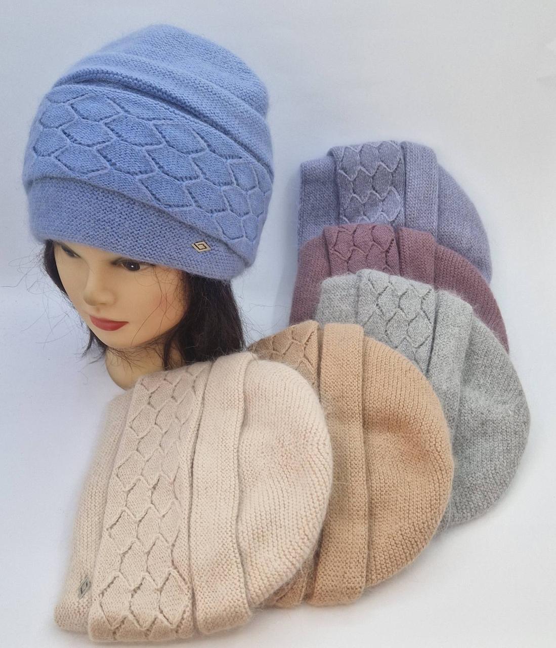 Жіночі двойні шапки оптом Одеса