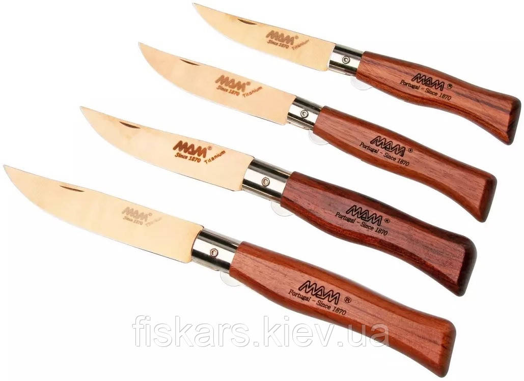 Набір з 4 ножів MAM Bronze Tiitanium Collection (2505)