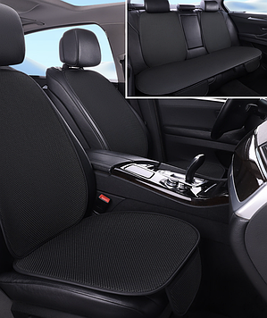 Універсальні чохли на автомобільні сидіння / Чохли для салону автомобіля / Накидки на автомобільні сидіння Чорний