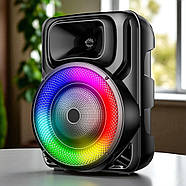 Портативна акустична система з мікрофоном та RGB-підсвічуванням SPS 8147, фото 3