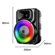 Портативна акустична система з мікрофоном та RGB-підсвічуванням SPS 8147, фото 10