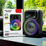 Портативна акустична система з мікрофоном та RGB-підсвічуванням SPS 8147, фото 9