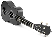 Гавайська маленька гітара Укулеле сопрано чорна 21 дюйм, Гавайські гітари укулеле Магазин