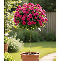 Саджанці кущової троянди Дінкі на штамбі (Rose Dinky)