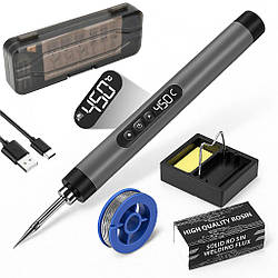 Паяльник з регулюванням температури 8Вт, USB, 260-420°C, C200S G SET / Портативний паяльник / USB паяльник