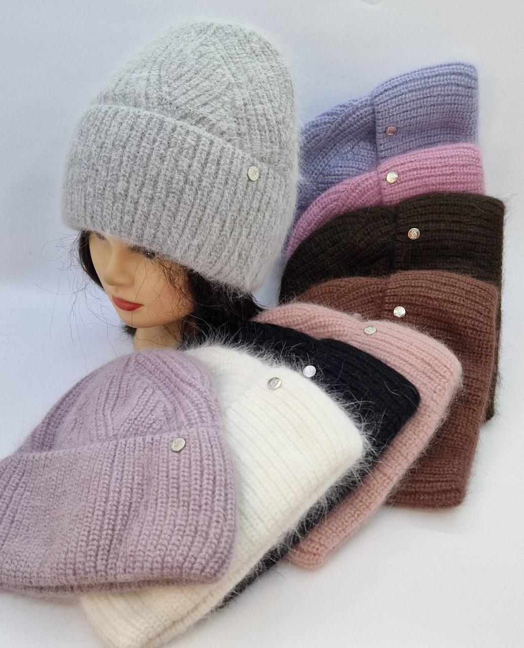 Шапки жіночі ангора оптом Україна