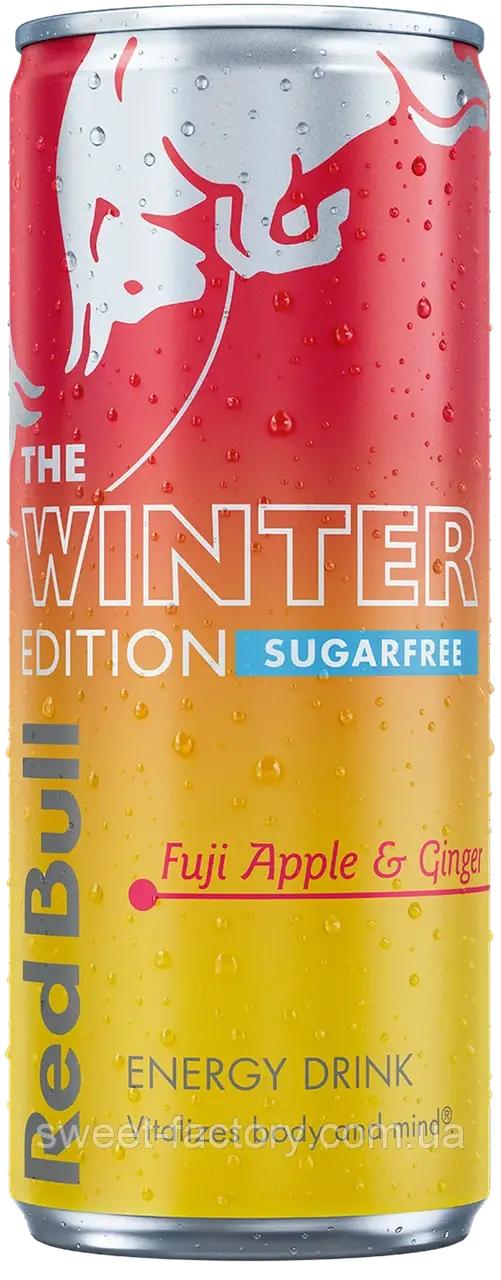 Енергетик Red Bull Winter Edition Fuji Apple & Ginger Sugar Free 250ml, фото 1