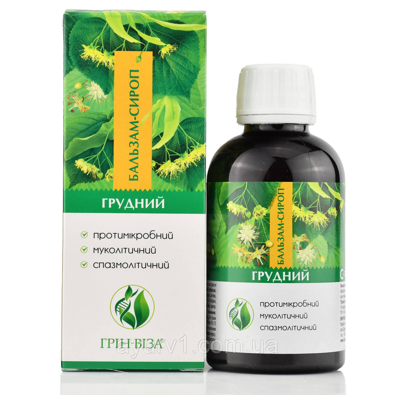 Грін Віза, Бальзам - Сироп, Грудний, 200мл