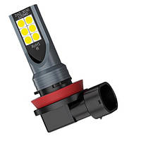 Лампа LED H8/H11 36W 6500K 12×SMD 3030 (холодне біле світло)