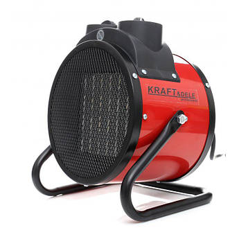 Теплова пушка електрична промислова 3 кВт Kraft&Dele KD11725 електрична теплова гармата