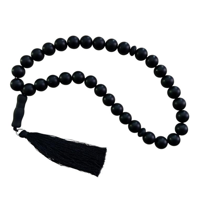 Чотки з Шунгіта на 33 намистини - 10 мм, 14 мм, фото 1