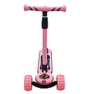 Дитячий самокат триколісний з підсвічуванням і музикою / Триколісний самокат складаний / Самокат для дітей, фото 5