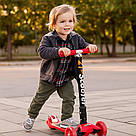 Дитячий самокат триколісний від 3 років, до 80 кг / Самокат для дітей / Триколісний самокат складаний, фото 2