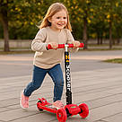 Дитячий самокат триколісний від 3 років, до 80 кг / Самокат для дітей / Триколісний самокат складаний, фото 3