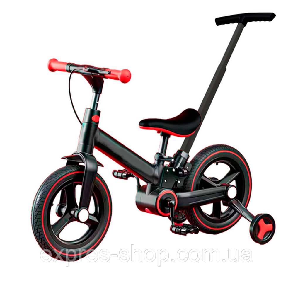 Велосипед трансформер з батьківською ручкою, 3 в 1, Nadle / Велосипед біговел / Велосипед дитячий, фото 1