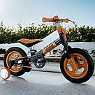 Дитячий біговел з додатковими колесами, Коричневий / Двоколісний біговел / Дитячий велосипед навчальний, фото 2