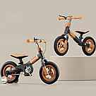 Дитячий біговел з додатковими колесами, Коричневий / Двоколісний біговел / Дитячий велосипед навчальний, фото 6