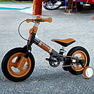 Дитячий біговел з додатковими колесами, Коричневий / Двоколісний біговел / Дитячий велосипед навчальний, фото 7