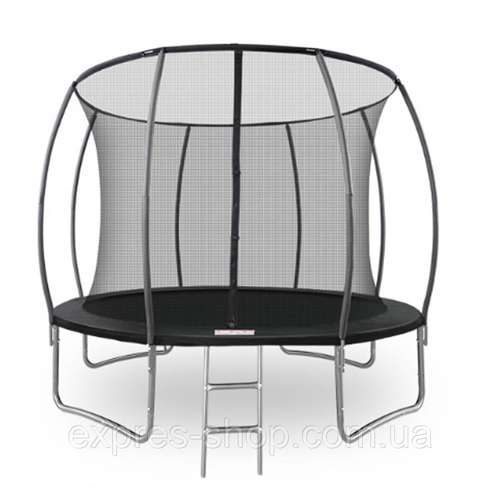 Батут дитячий з внутрішньою сіткою (128х49х25см) / Круглий батут для дітей / Дитячий батут зі драбинкою, фото 1