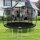 Батут дитячий з внутрішньою сіткою (128х49х25см) / Круглий батут для дітей / Дитячий батут зі драбинкою, фото 2