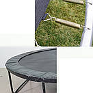 Батут дитячий з внутрішньою сіткою (128х49х25см) / Круглий батут для дітей / Дитячий батут зі драбинкою, фото 4