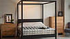 Ліжко двоспальне "Сюзанна Блек" з балдахіном з натурального дерева, фото 7