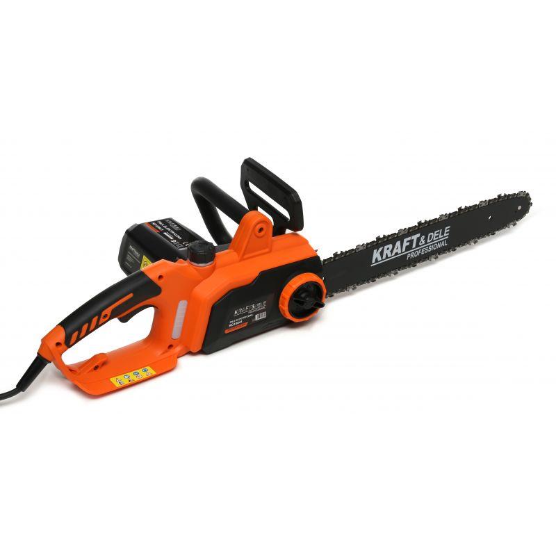 Електропила ланцюгова побутова 2800 Вт, 400 мм Kraft&Dele KD10641 електрична ланцюгова пилка, фото 1