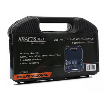 Набір вольфрамових коронок міол 9 шт Kraft&Dele KD10285 набір вольфрамових коронок