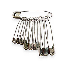 Шпильки англійські з нікелю асорті 12 шт