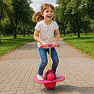 Детский мяч для прыжков до 70кг + Насос, Jumbo Viking, Розовый / Джампинг для детей / Джампер / Тренажер для прыжков, фото 5