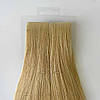 Натуральне Слов'янське Волосся на Стрічках з Імітацією Росту Волосся 45-50 см 100 грам, Блонд №22B, фото 5