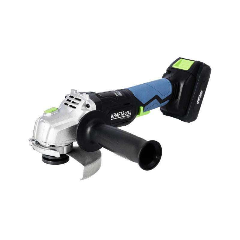 Акумуляторна кутова шліфмашина 125 мм Kraft&Dele KD3405 — 21V бездротова УШМ, фото 1
