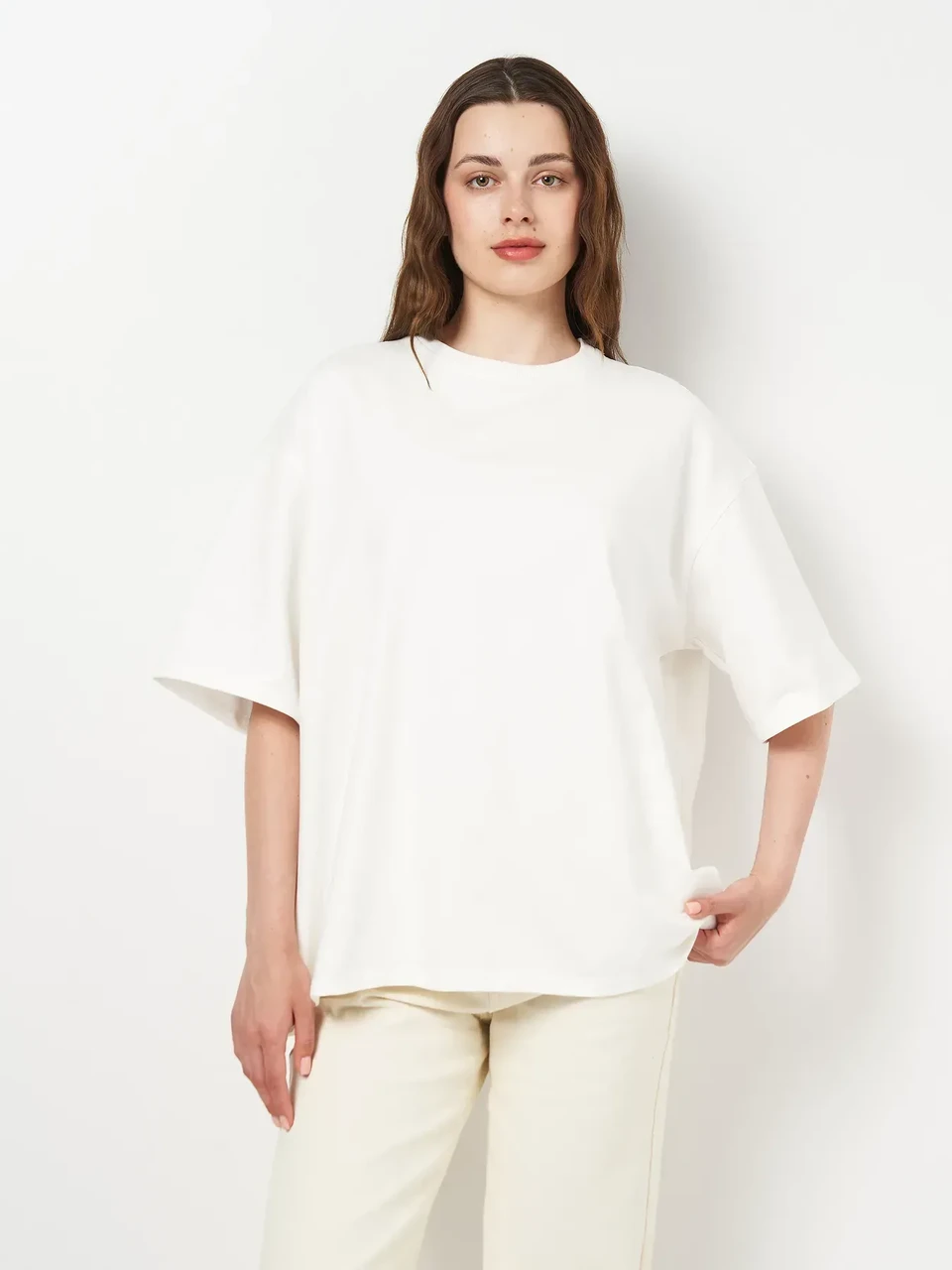 Футболка Оверсайз Преміум преміум якості 2-х нитка петля, модель унісекс вільного крою, фото 1