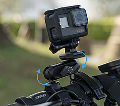Кріплення тримач на кермо мотоцикла, велосипеда для екшн камери Xiletu QM-1, фото 3