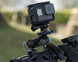 Кріплення тримач на кермо мотоцикла, велосипеда для екшн камери Xiletu QM-1, фото 5