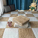 Дитячий килим пазл 20шт + Подарунок Намет ігровий Замок / Килимок-пазл плюшевий / Пазли на підлогу, фото 8